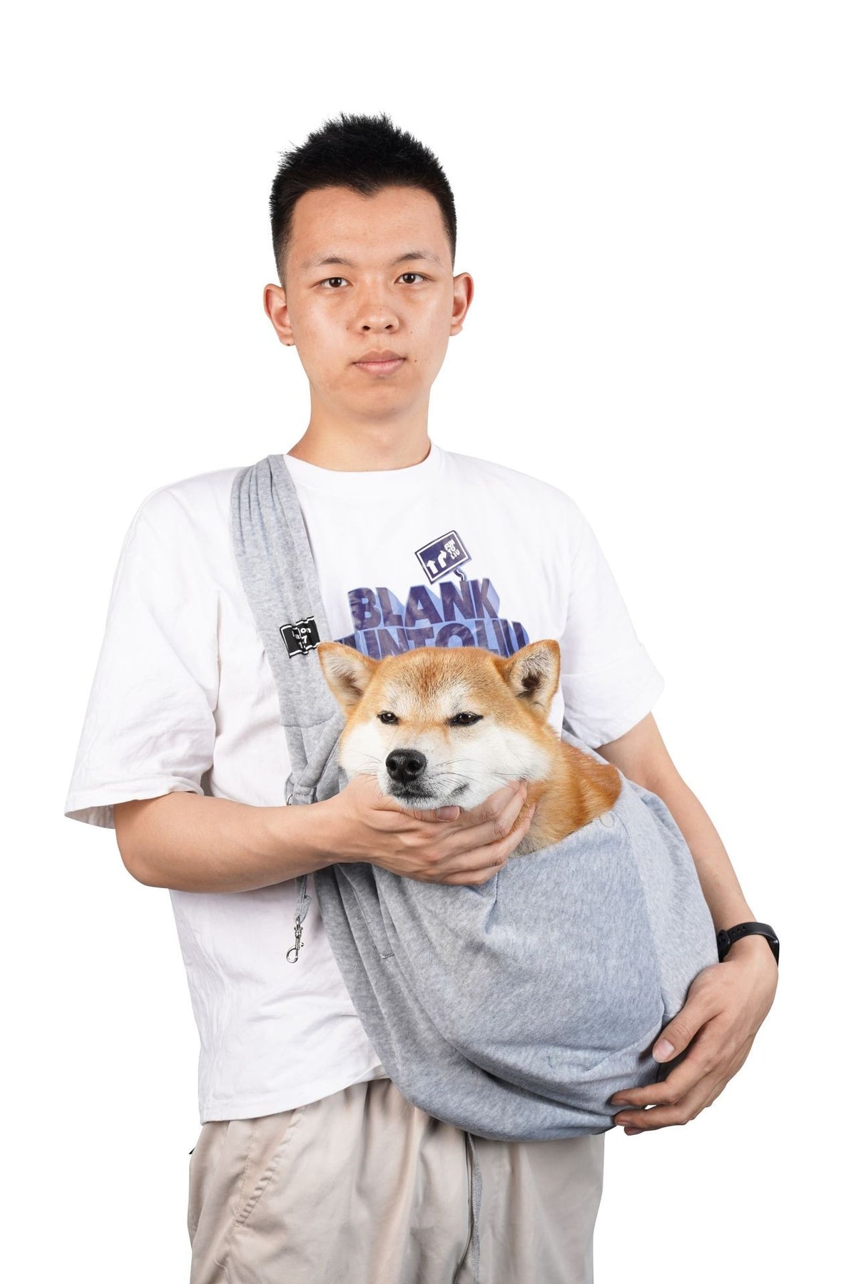 Breathable foldable carrier bag for small dogs and cats