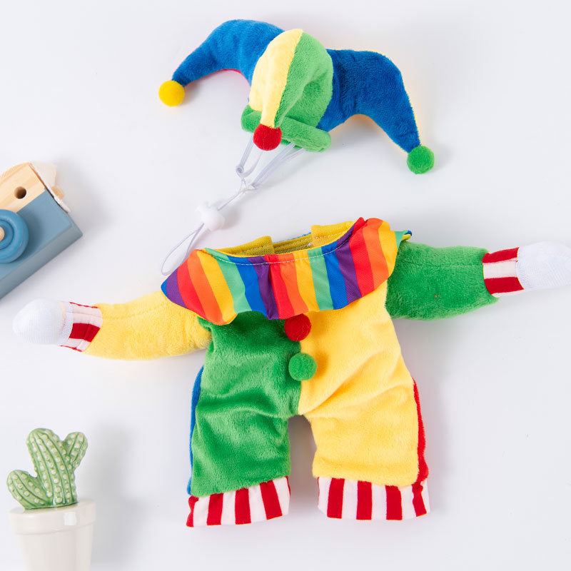 Pet clothes are funny take a knife transform into a pet dog Halloween pet