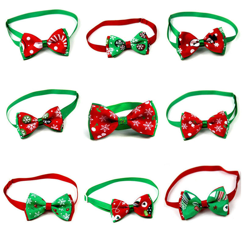 Christmas Bow Tie Collar for Cats & Dogs