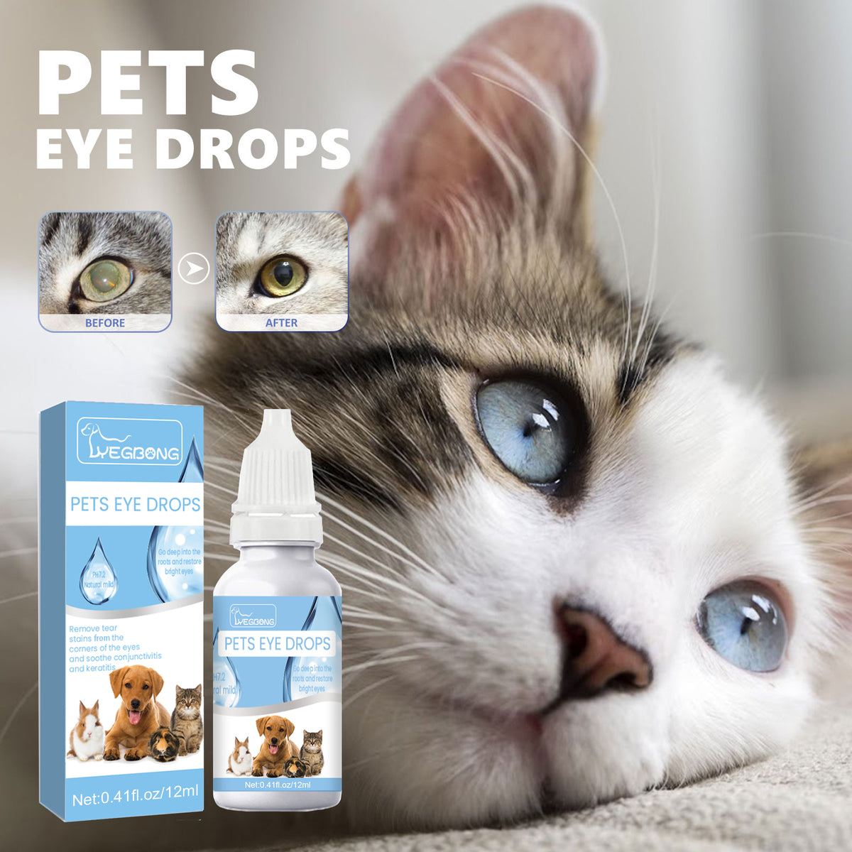 Pet Eye Wash & Tear Stain Remover by eprolo