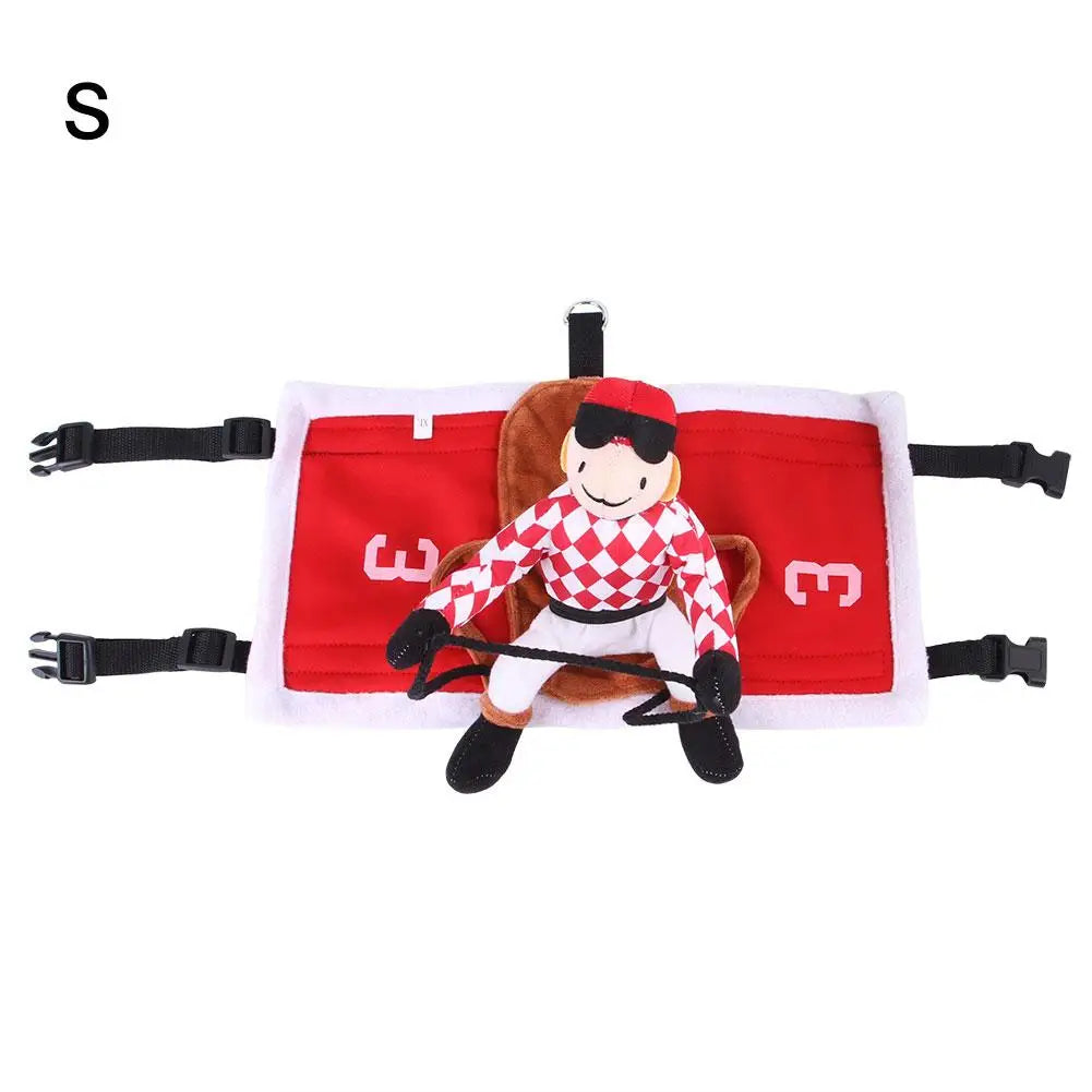 Santa Rider Saddle Dog Costume
