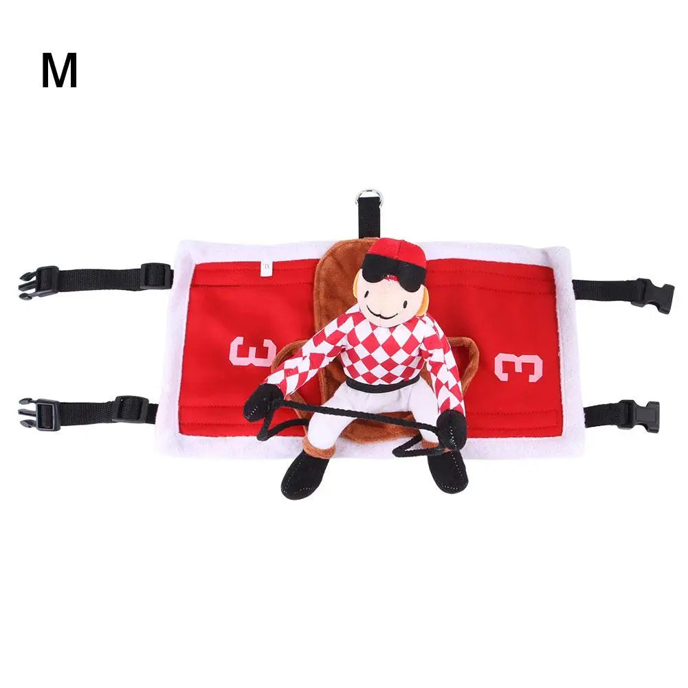 Santa Rider Saddle Dog Costume