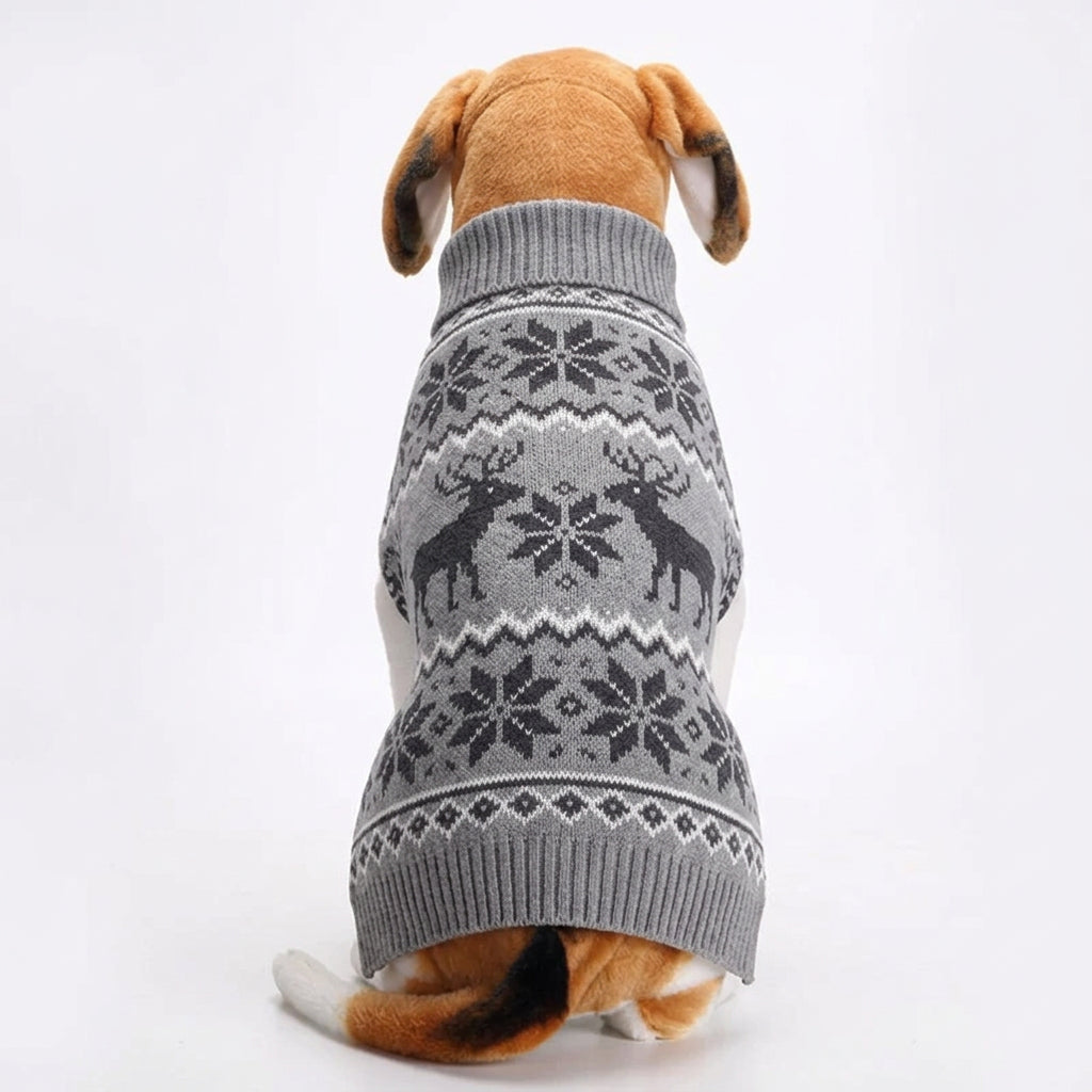 Striped Christmas Dog Sweater