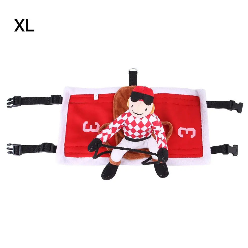 Santa Rider Saddle Dog Costume