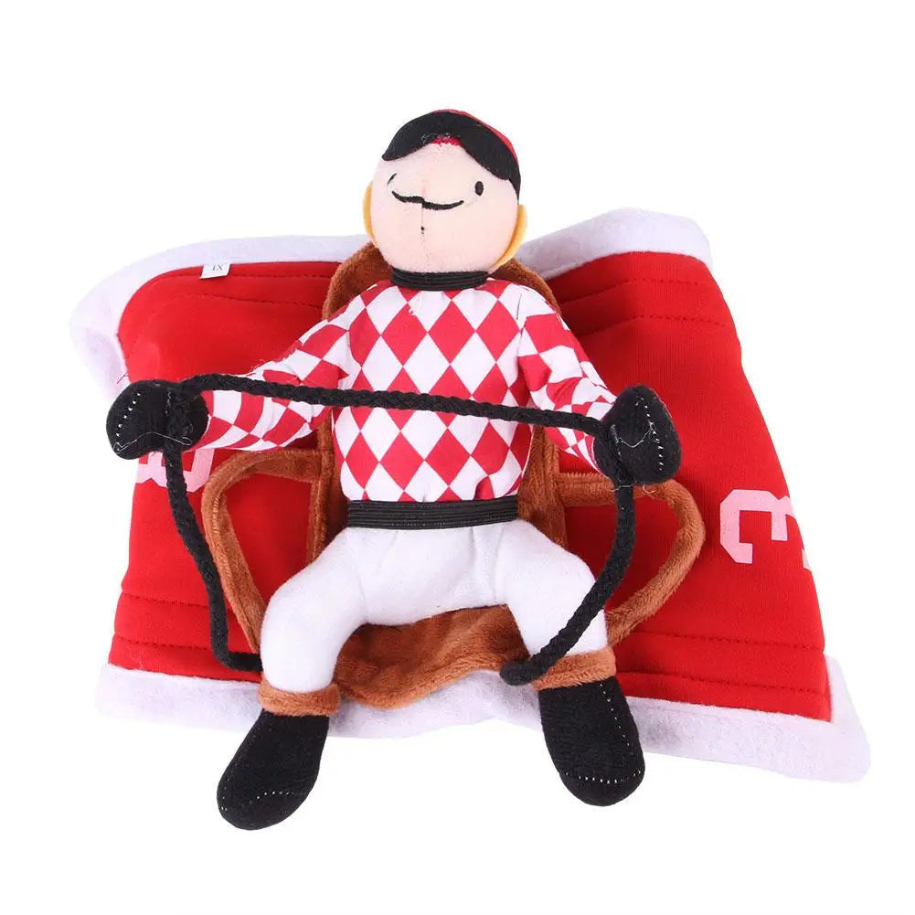 Santa Rider Saddle Dog Costume
