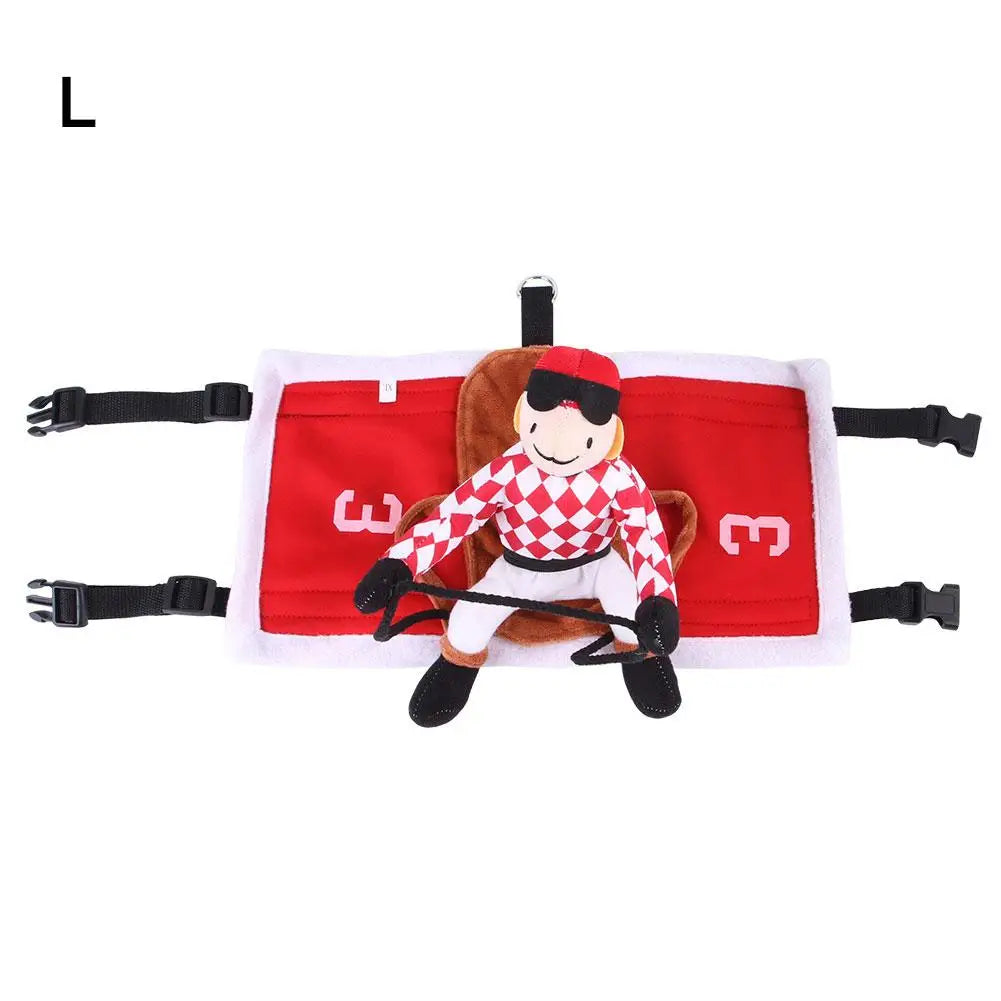 Santa Rider Saddle Dog Costume