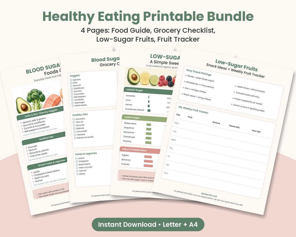 Healthy Eating Printable Bundle pages