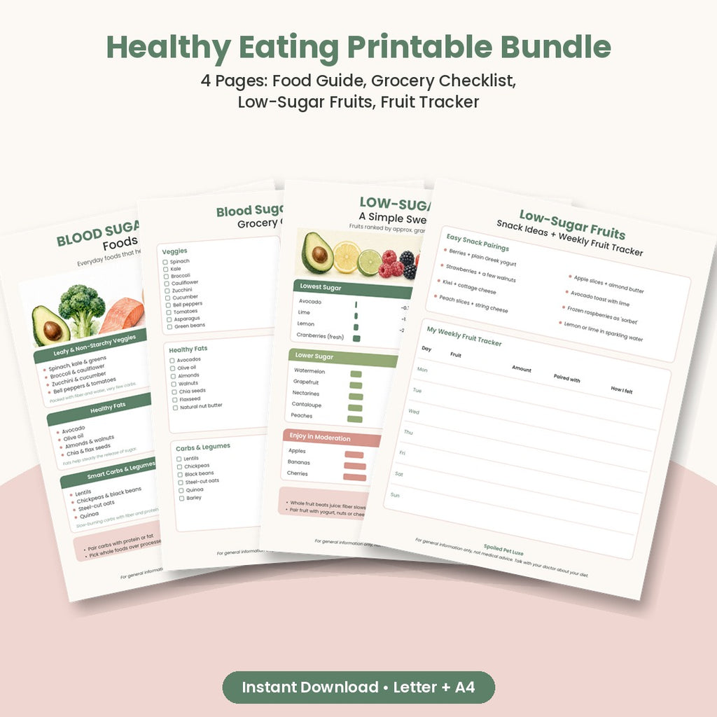 Healthy Eating Printable Bundle mockup