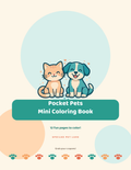 Pocket Pets Mini Coloring Book cover