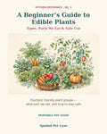 A Beginner's Guide to Edible Plants cover — watercolor garden vegetables