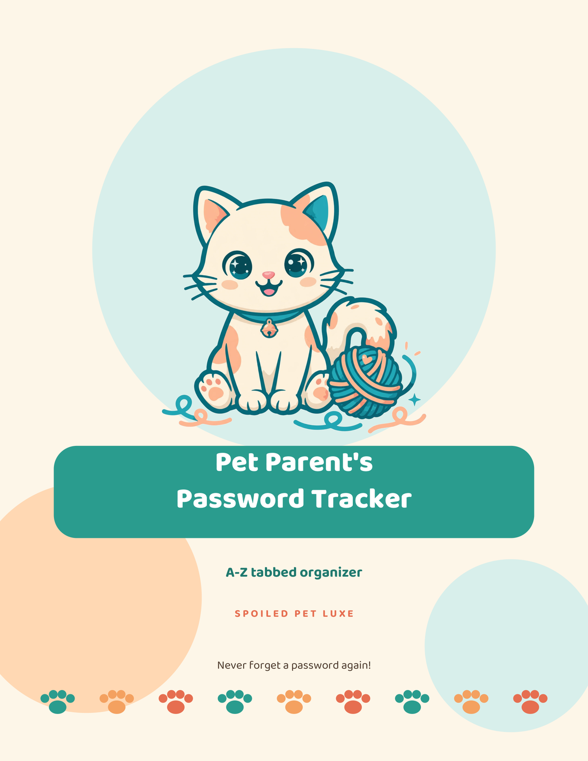 Pet Parents Password Tracker cover