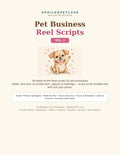 Pet Business Reel Scripts Vol. 1 cover — 30 ready-to-film scripts