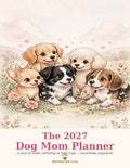 2027 Dog Mom Planner Printable - Monthly Calendar, Dog Profiles, Vet & Grooming Trackers, 28 Pages, Instant Download