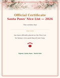 Santa Paws Letter Pack Printable - Letter From Santa Paws, Letter To Santa, Nice List Certificate & Door Sign, Instant Download